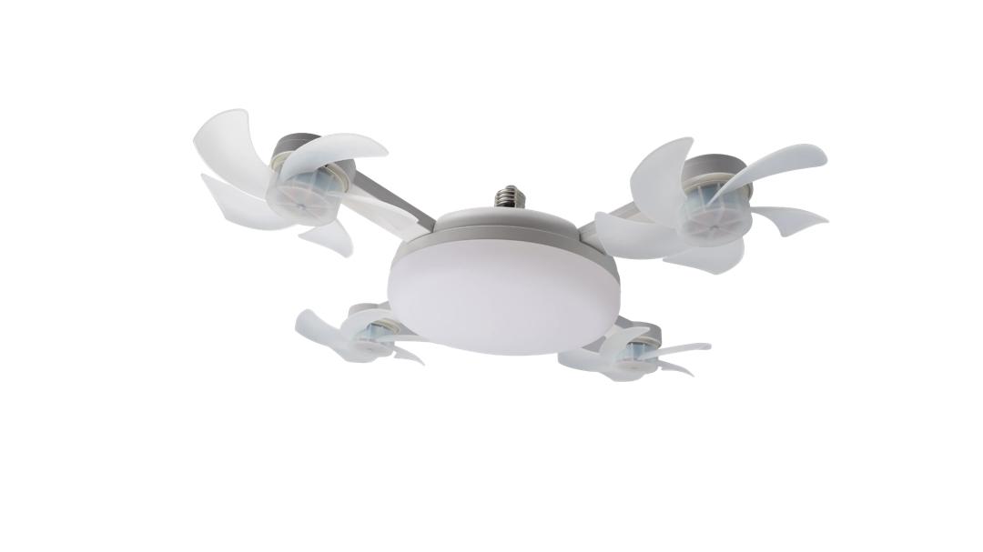 Ventilateur lumiere en forme drone